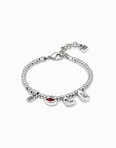 Фото Браслет I'm waiting 4 U Red с серебром UNOde50 PUL1852ROJMTL0M