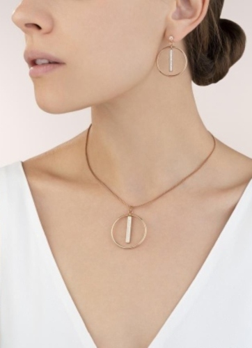 Фото Колье Кристаллы в круге Coeur de Lion 5001/10-1800