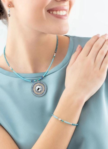 Фото Колье Turquoise Coeur de Lion 2035/10-0600