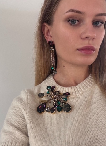 Фото Брошь "Хромосомы" Claudio Canzian CC00211005 green