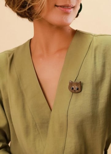Фото Брошь Les Essentiels Le Chat Nature Bijoux 10-23887