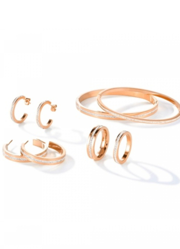 Фото Браслет Crystal-Rosegold 19 см Coeur de Lion 0226/37-1800