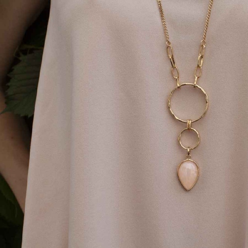 Фото Колье ROSE QUARTZ Elegia Fiore Luna LN3171-4 R/G