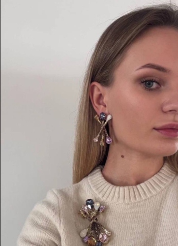 Фото Серьги "Хромосомы" Claudio Canzian CC00202133 violet