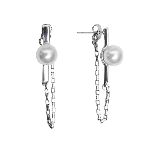Фото Серьги White Pearl Kristal Fiore Luna A2103PE-E03.1 BW/S