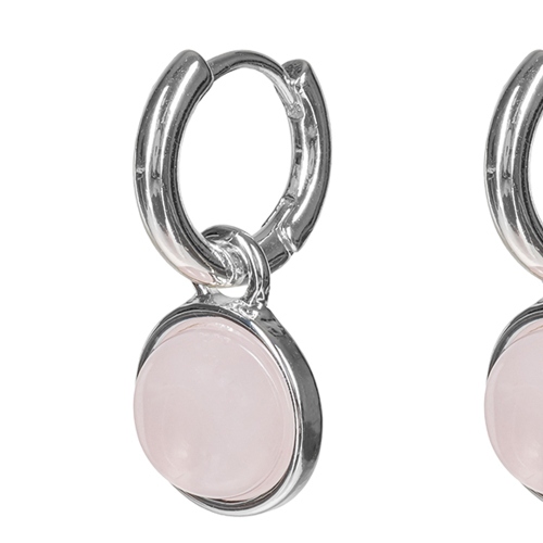 Фото Серьги ROSE QUARTZ Elegia Fiore Luna LE1113 R/S