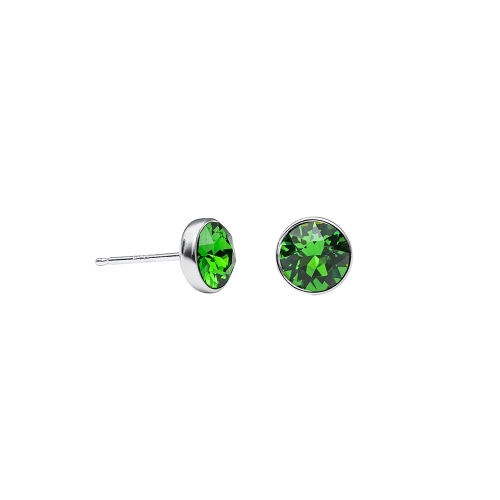 Фото Пусеты Fern Green Kristal Fiore Luna SWE297 FG S