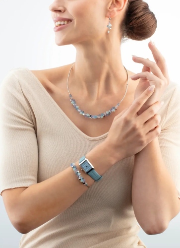 Фото Браслет Dancing Crystals Silver Blue Coeur de Lion 2038/30-0737