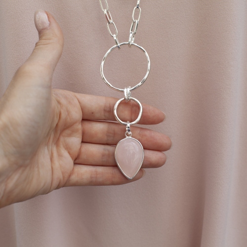 Фото Колье ROSE QUARTZ Elegia Fiore Luna LN3171-4 R/S