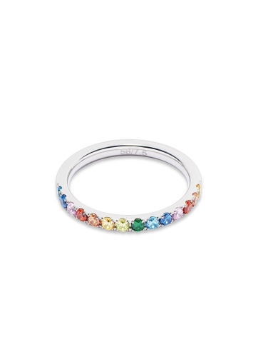 Фото Кольцо 18 мм Multicolour Silver Coeur de Lion 0146/40-1517 56