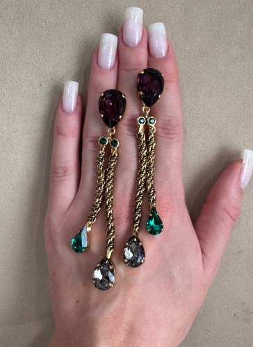 Фото Серьги "Хромосомы" Claudio Canzian CC00202190 green