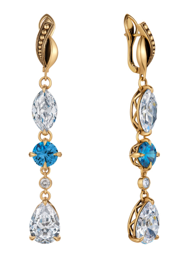 Фото Серьги SEGRETI DELL'OCEANO Fiore di Firenze OR0588-0431 ACQUAMARINA