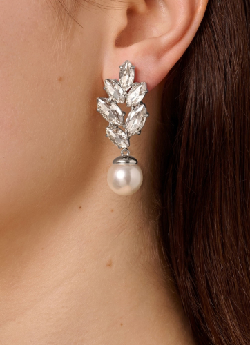 Фото Серьги BALETE SS CRYSTAL_WHITE PEARL Dyrberg Kern 470028