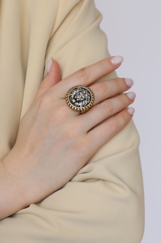 Фото Кольцо Silver/Gold Uvelina AN00 0010AG-00R18