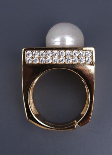 Кольцо Madreperla MP02001033 gold/white