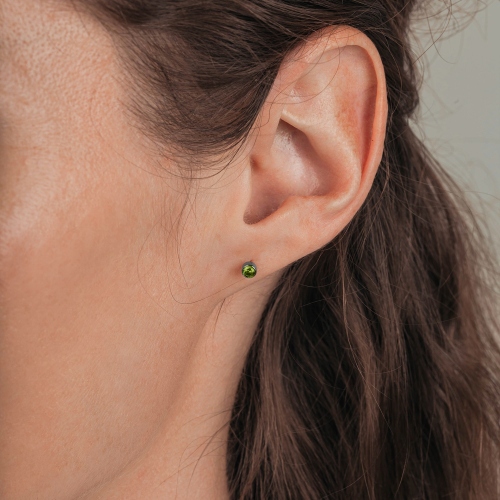 Фото Пусеты Cubic zirconia Apple Green Fiore Luna Classic SWE0128 AG S