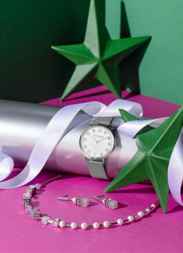 Часы Mother-Of-Pearl Silver Coeur de Lion 7610/70-1725