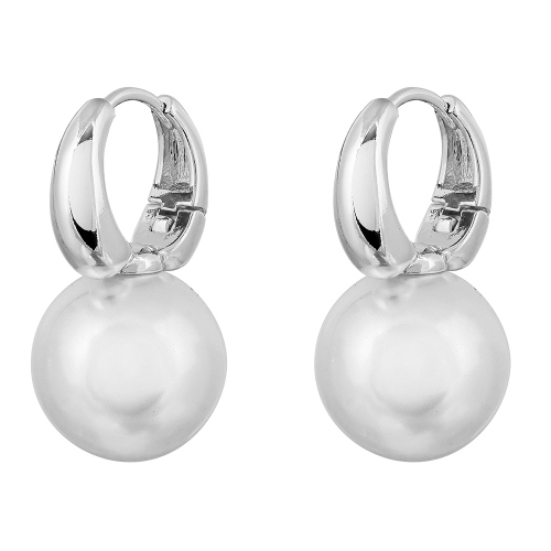 Серьги WHITE SHELL PEARL Fiore Luna ABE06611-04 S