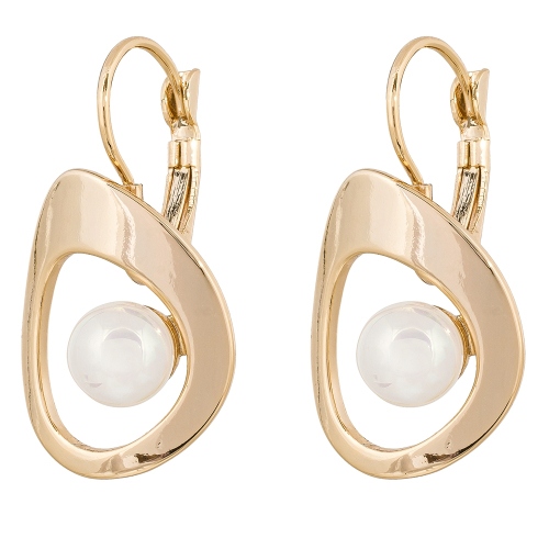 Серьги WHITE PEARL Fiore Luna ABE31545-02 G