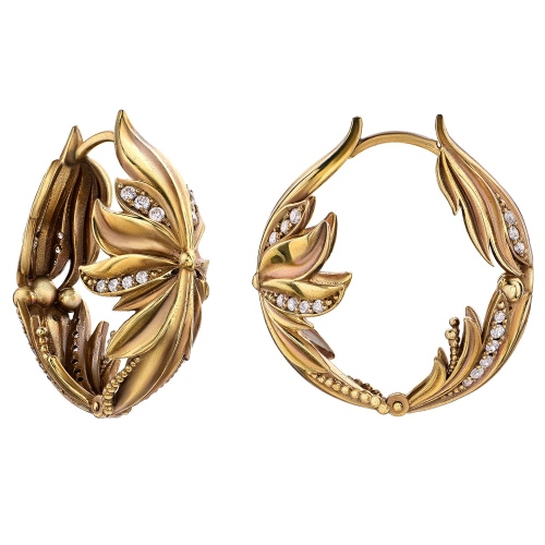 Фото Серьги Flora del congo Fiore di Firenze OR1848 CRYSTAL