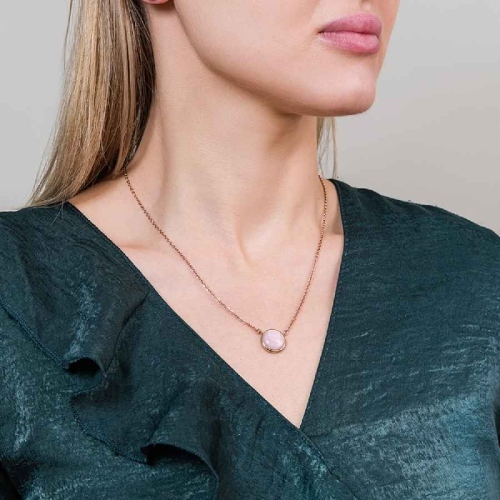 Фото Колье Сфера SHELL ROSE Art Deco Fiore Luna BP02913-3 R/RG