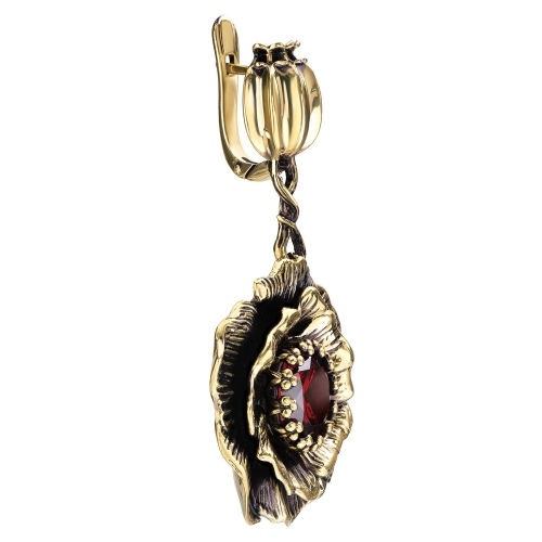 Фото Серьги PAPAVERO Fiore di Firenze OR171021 GRANATO