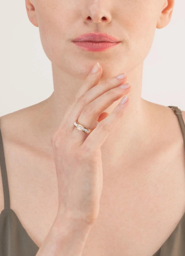 Фото Кольцо Crystal-Rose gold Coeur de Lion 0131/40-1822 52