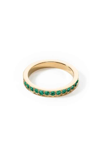 Фото Кольцо Dark Green-Gold Coeur de Lion 0127/40-0549 58