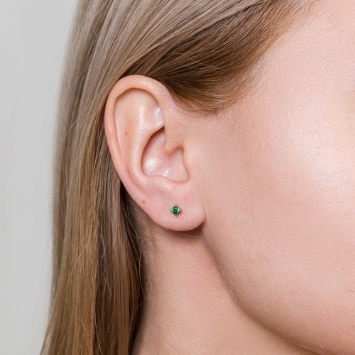Фото Пусеты GREEN Art Deco Fiore Luna AE03187-8 G/G