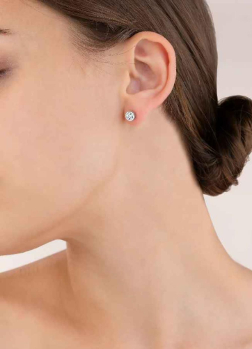 Фото Серьги Crystal-Silver Coeur de Lion 0228/21-1817