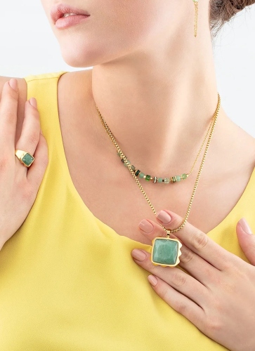 Фото Колье Green-Gold Coeur de Lion 5076/10-0516