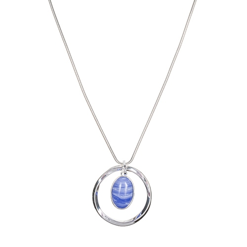 Фото Колье SAPPHIRINE AGATE Elegia Fiore Luna LN5141 BL/S