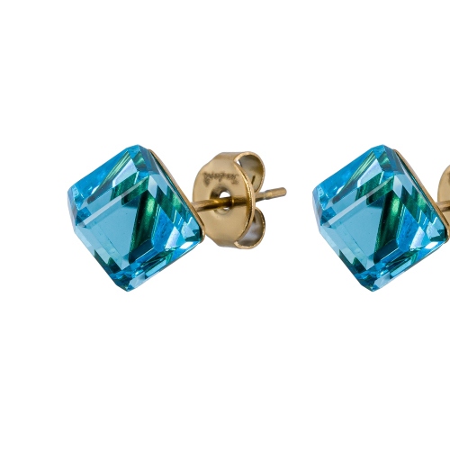 Фото Пусеты Aquamarine Fiore Luna Classic SWE2127/2 A G