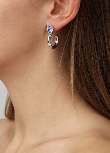 QUINTE SS LIGHT BLUE серьги 480079