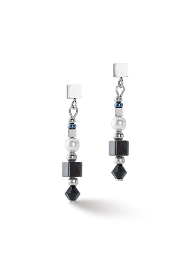Фото Серьги Black-Silver Coeur de Lion 4355/21-1317