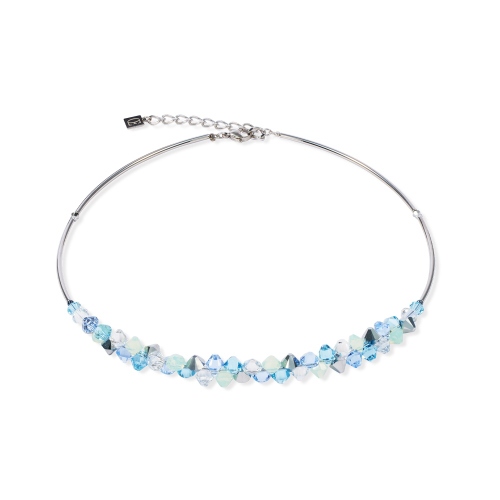 Фото Колье Dancing Crystals Silver Blue Coeur de Lion 2038/10-0737