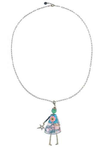 Фото Подвеска Miamelie кукла Дениз со звездой в синем