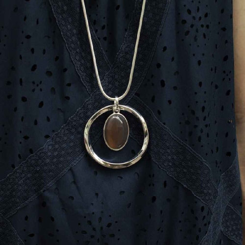 Фото Колье GREIGE OPAL Elegia Fiore Luna LN5136 BR/S