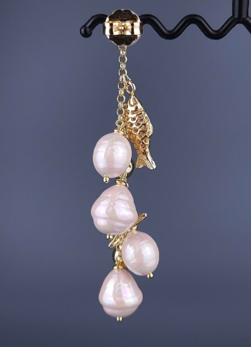 Фото Серьги Madreperla MP02002034 gold/pink