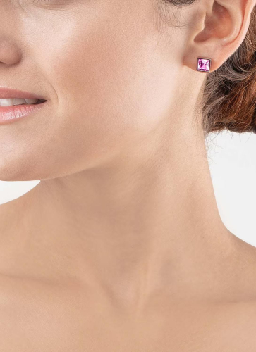 Фото Пусеты Rose-Silver Coeur de Lion 0500/21-1917