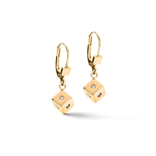 Фото Серьги Light Blue-Gold Coeur de Lion 5080/20-0745