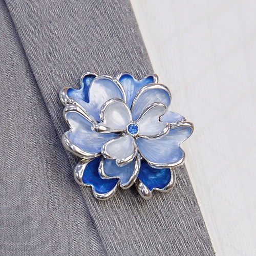 Фото Брошь Цветок Fiore Luna Classic XZ1153.21 BL/S