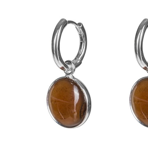 Фото Серьги COFFE AGATE Elegia Fiore Luna LE1117 BR/S