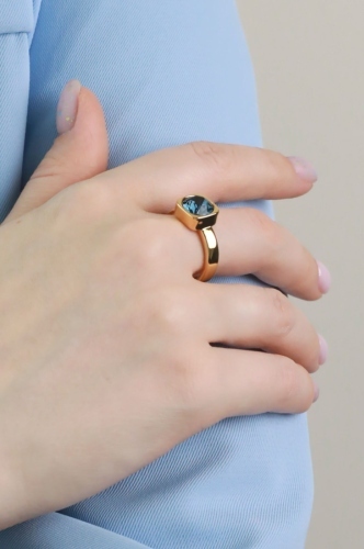 Фото Кольцо Silver/Gold Uvelina SW00 0010G-207R19