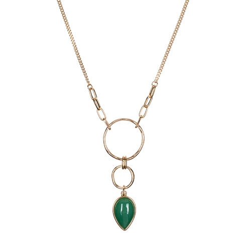 Фото Колье GREEN AVENTURINE Fiore Luna Classic Fiore Luna LN3171-5 G/G