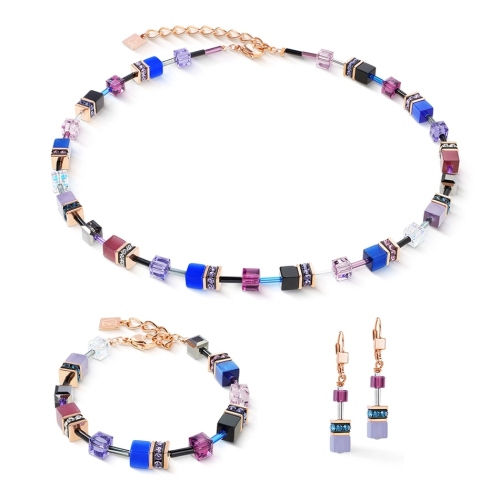 Серьги Purple-Blue Coeur de Lion 2838/20-0807