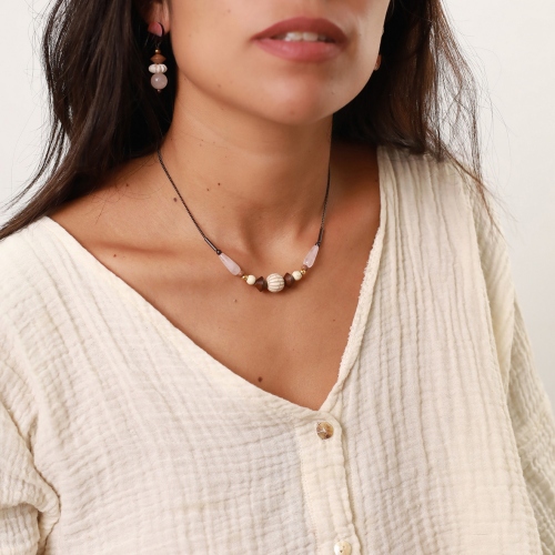 Фото Колье Choco rose Nature Bijoux 15-15-42072