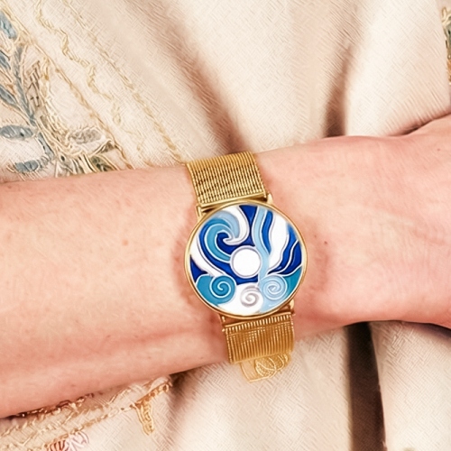 Браслет на металлическом ремешке Fiore Luna CB13784-1 G