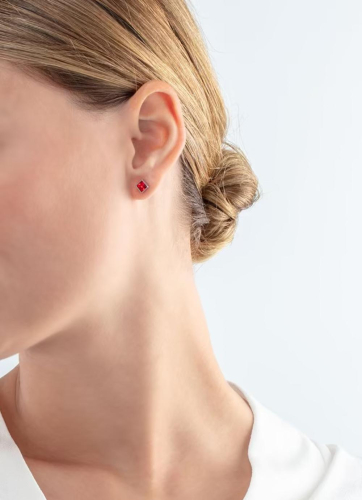 Фото Серьги Red-Silver Coeur de Lion 0501/21-0317