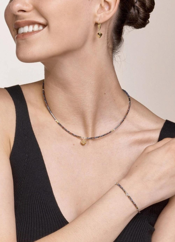 Фото Серьги Light Blue-Gold Coeur de Lion 5080/20-0745